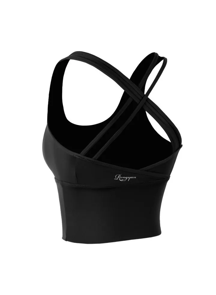 Butterfly Back Sports bra No underwire fitness bra Stretch yoga vest.