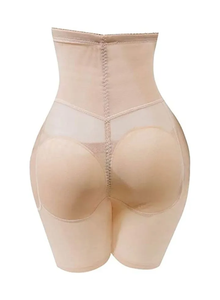 Womens Hip Padded Lifter Tummy Control Panties High Waist Hip Padded Panty Body Shaper Thigh Slimmer Shapewear(Skin color/XXL)