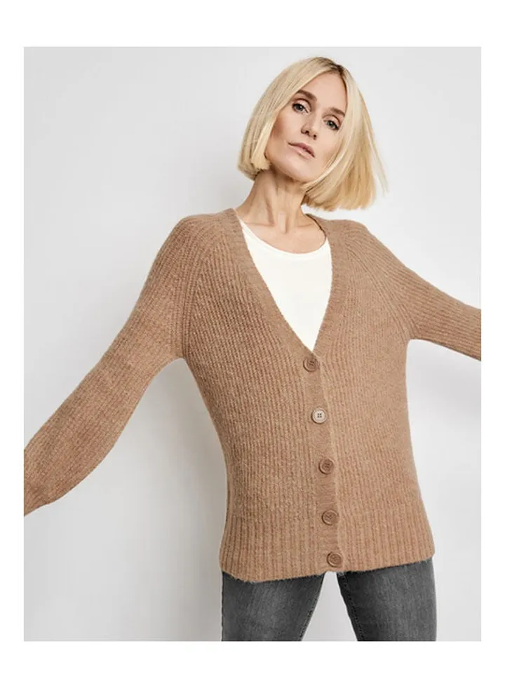 Cardigan With V-Neckline brown