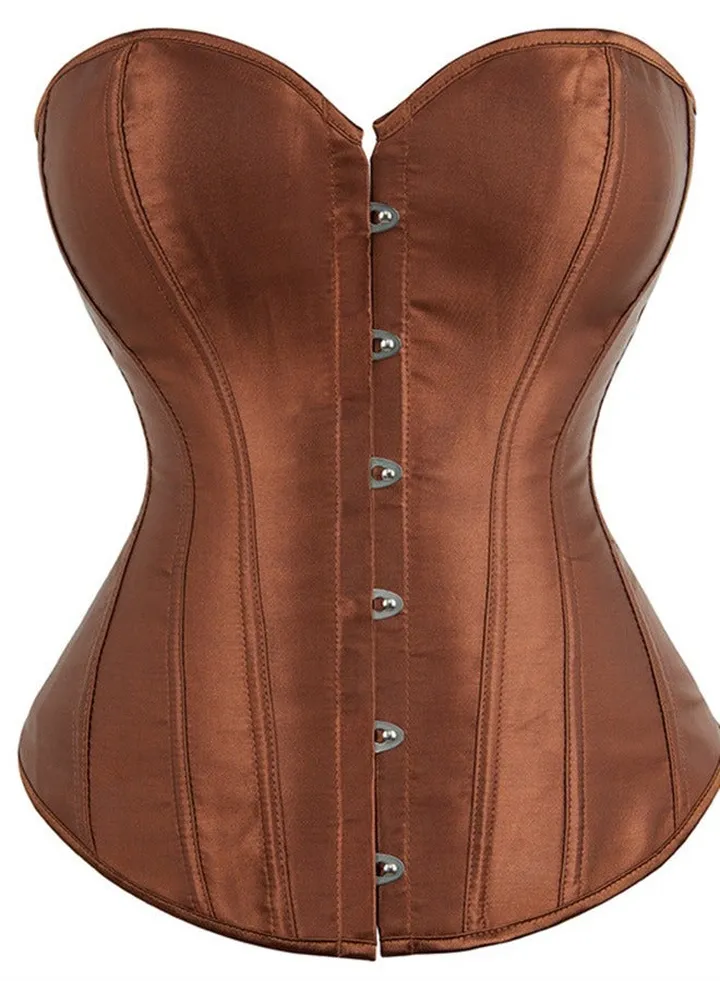 Fashion Solid Color Shapewear Brown