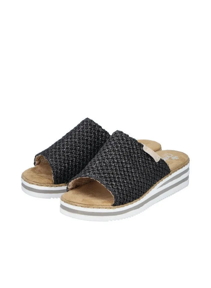 Rieker Ladies Casual Sandals V0269-00 Morelia Black 116-1141
