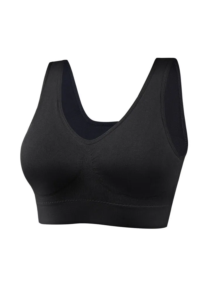Zero bondage underwear Yoga shockproof Sports bra No underwire traceless one-piece bra.