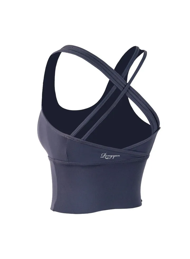 Butterfly Back Sports bra No underwire fitness bra Stretch yoga vest.