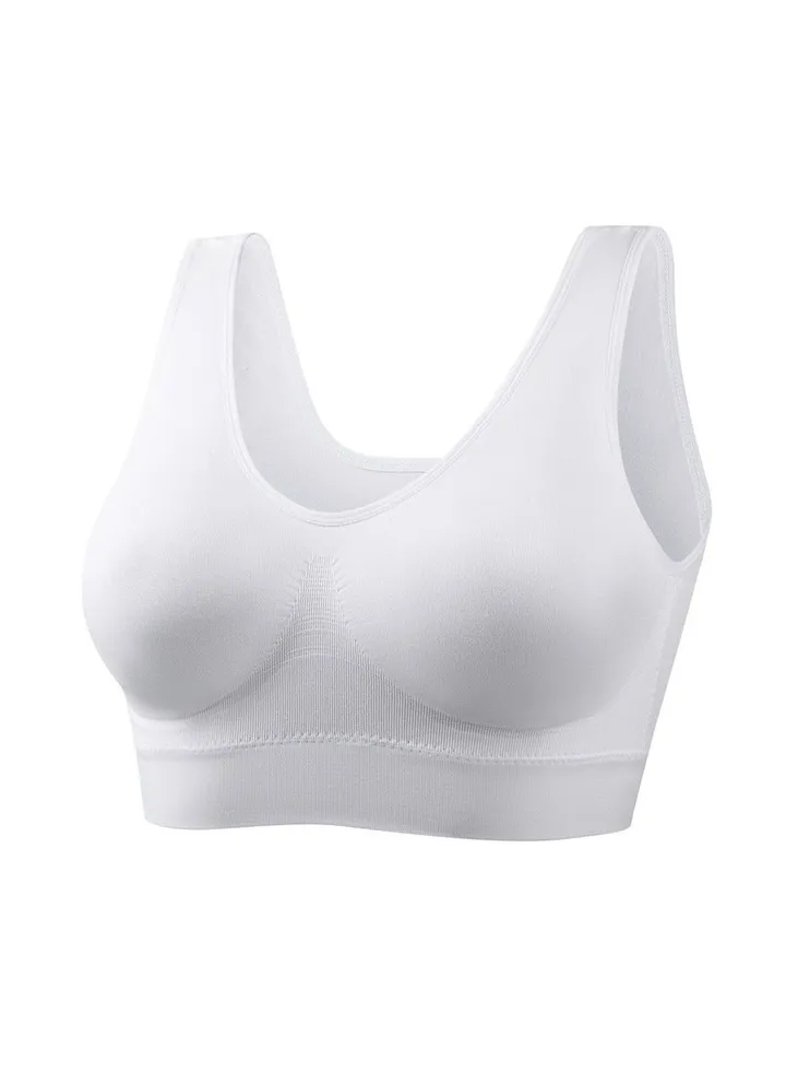Zero bondage underwear Yoga shockproof Sports bra No underwire traceless one-piece bra.