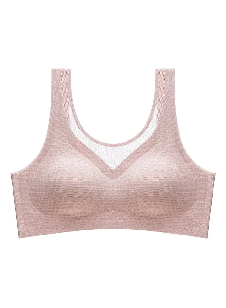 Traceless, underwire lace lingerie bra.