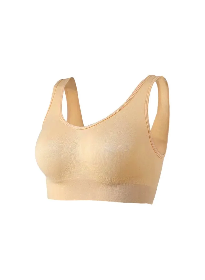 Single layer underwear without steel ring sports fitness breathable comfortable underwear.