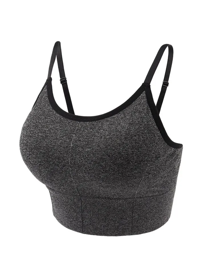 Running fitness sports underwear casual youth push-up halter beauty back no underwire bra cover.