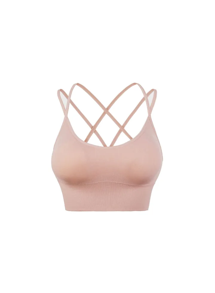 Yoga sports bra Cross back running vest fitness underwear.