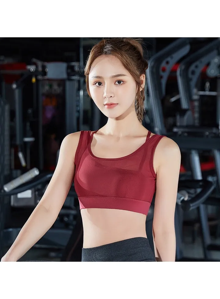 Seamless yoga vest sports bra.