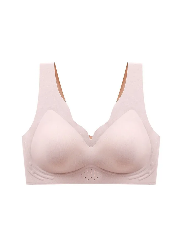 Seamless underwear Push-up sports vest style underwire free summer bra cover.