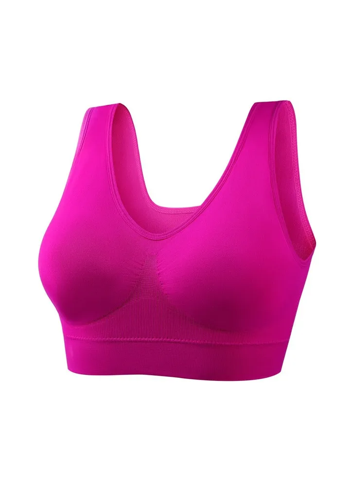 Zero bondage underwear Yoga shockproof Sports bra No underwire traceless one-piece bra.