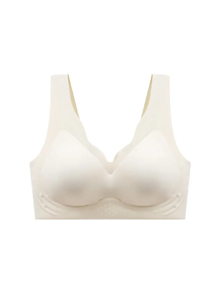 Seamless underwear Push-up sports vest style underwire free summer bra cover.