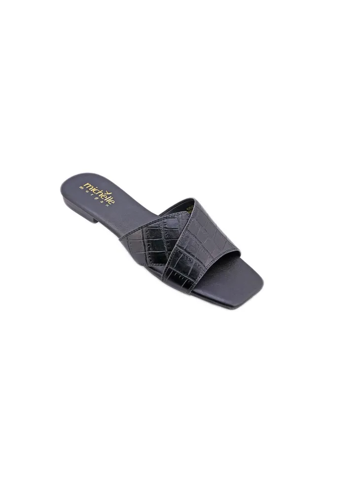 Casual Ladies Slides Black 36