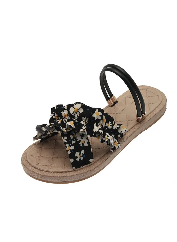 Women's New Summer Flower Sandals Slippers Casual Beach Shoes