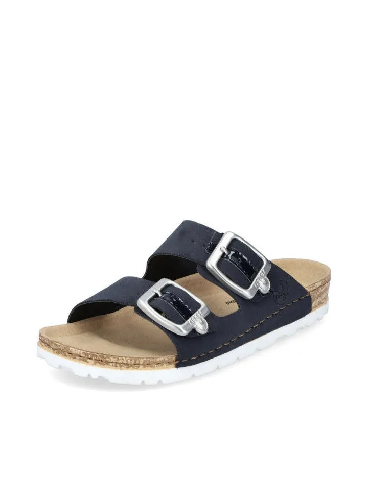Rieker Ladies Casual Sandals 69850-14 Arizona Blue 116-1125