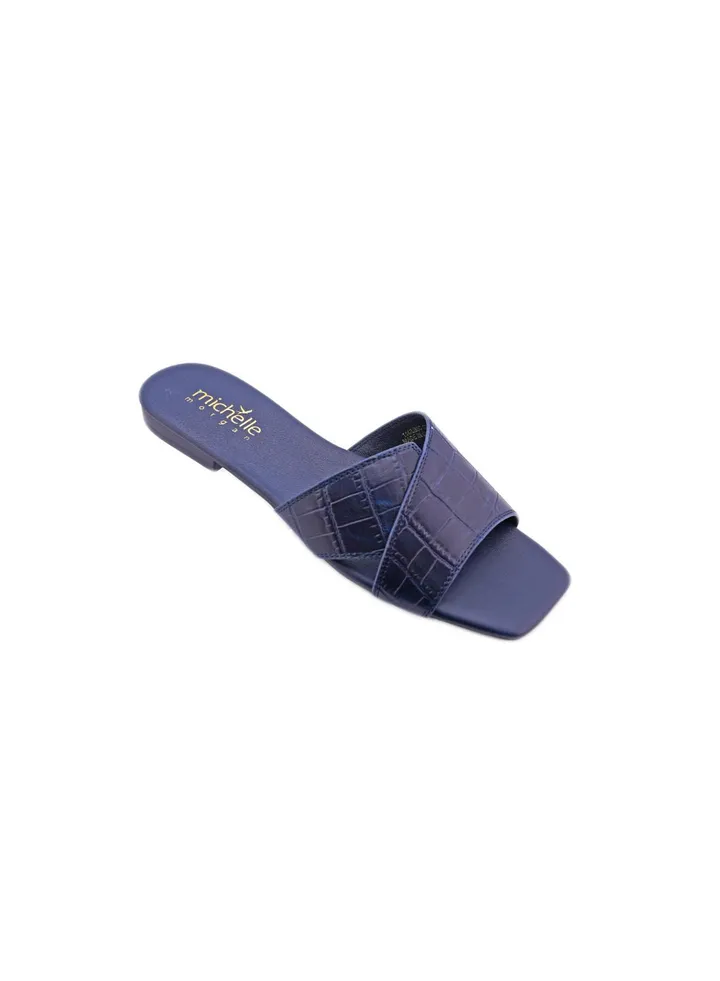Casual Ladies Slides Dark Blue 36