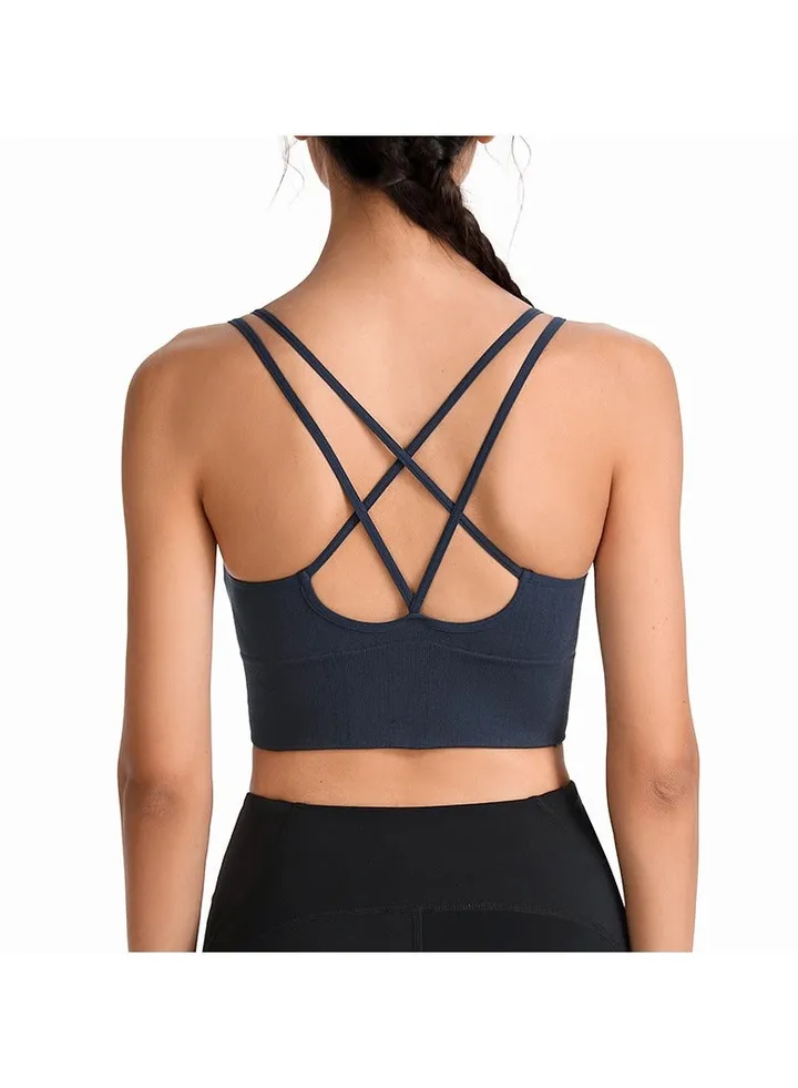 Yoga sports bra Cross back running vest fitness underwear.