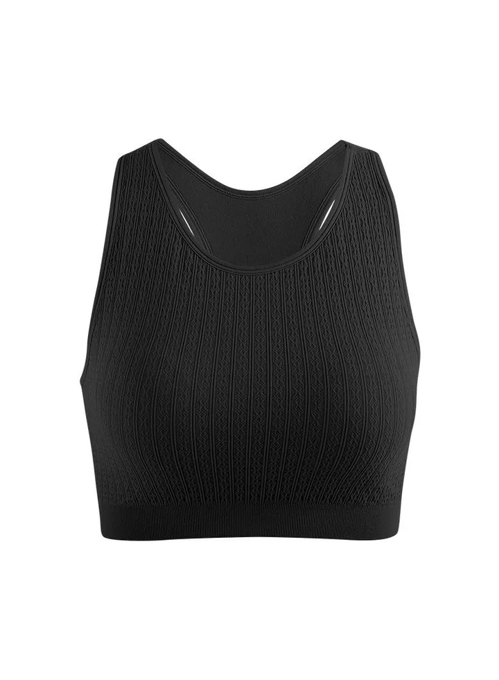 Sports vest fitness underwear shock-absorbing running bra wearing a top beautiful back yoga clothes.