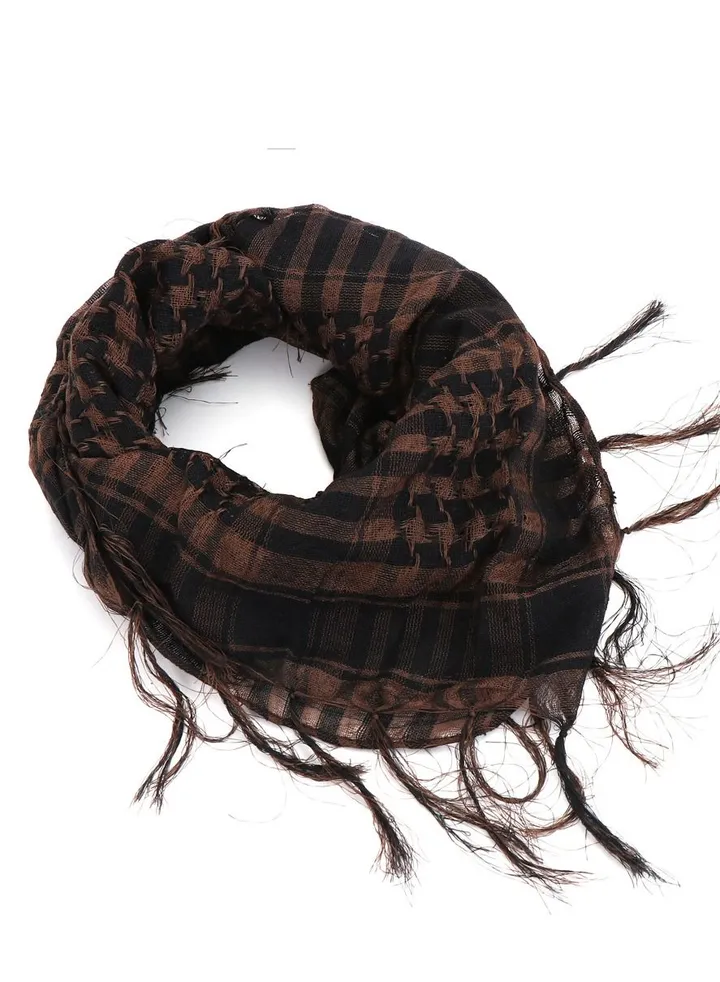 Wind-Proof And Sand-Proof Warm Scarf Brown