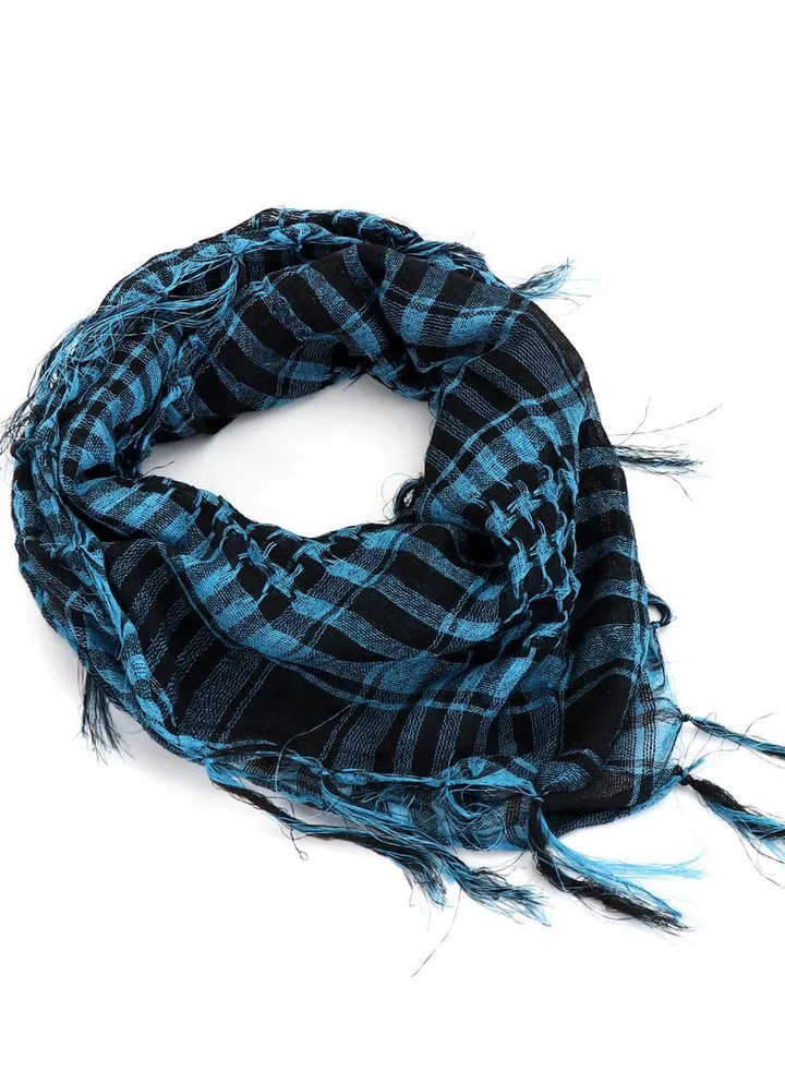 Wind-Proof And Sand-Proof Warm Scarf Hole blue
