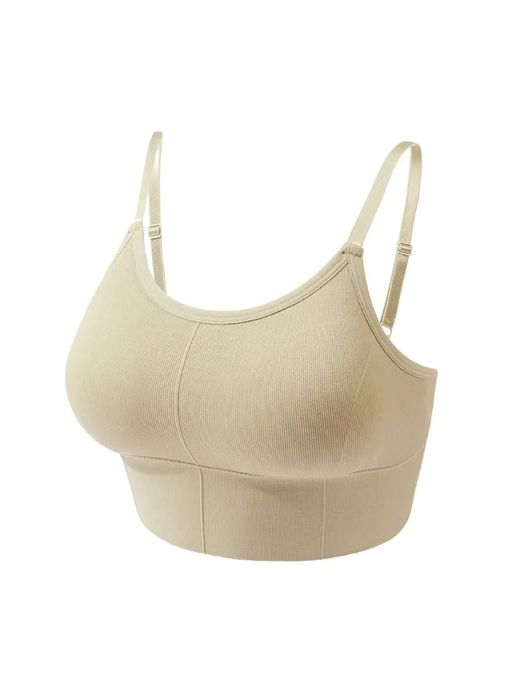 Running fitness sports underwear casual youth push-up halter beauty back no underwire bra cover.