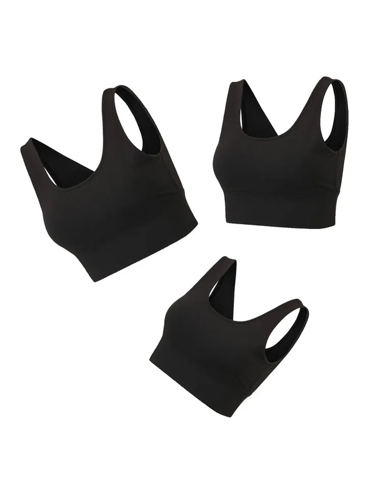 New nylon shock gathering running bra yoga vest(Three pieces)
