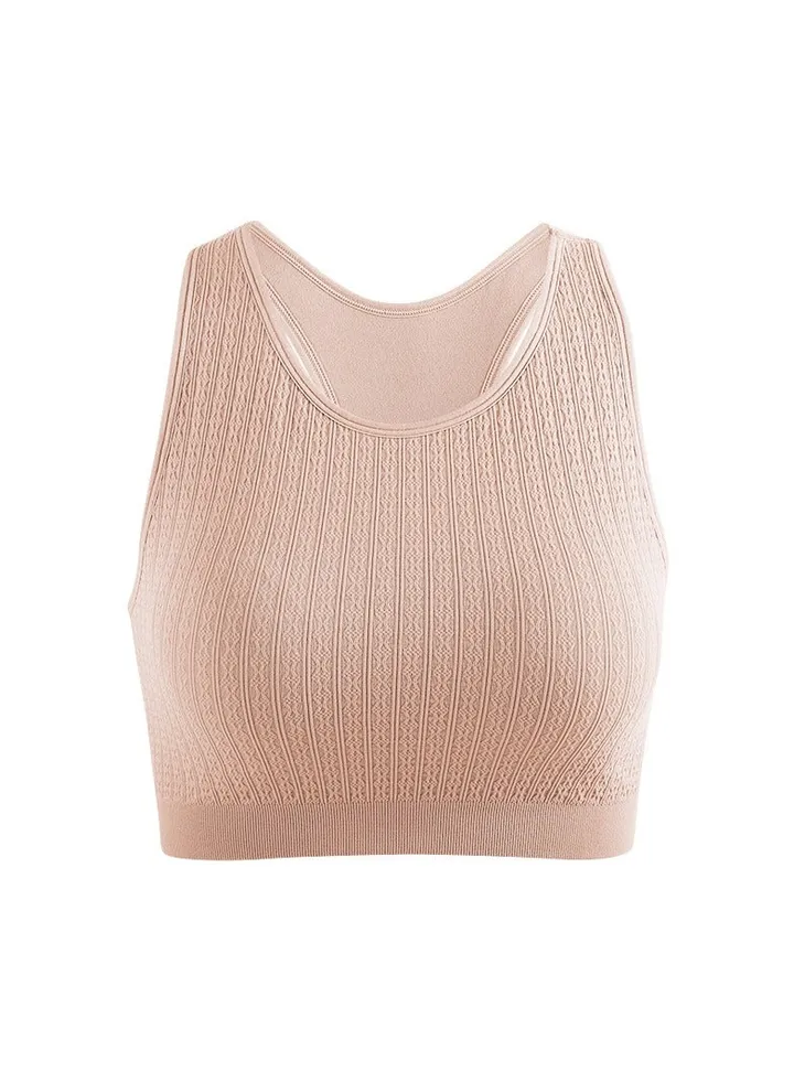 Sports vest fitness underwear shock-absorbing running bra wearing a top beautiful back yoga clothes.