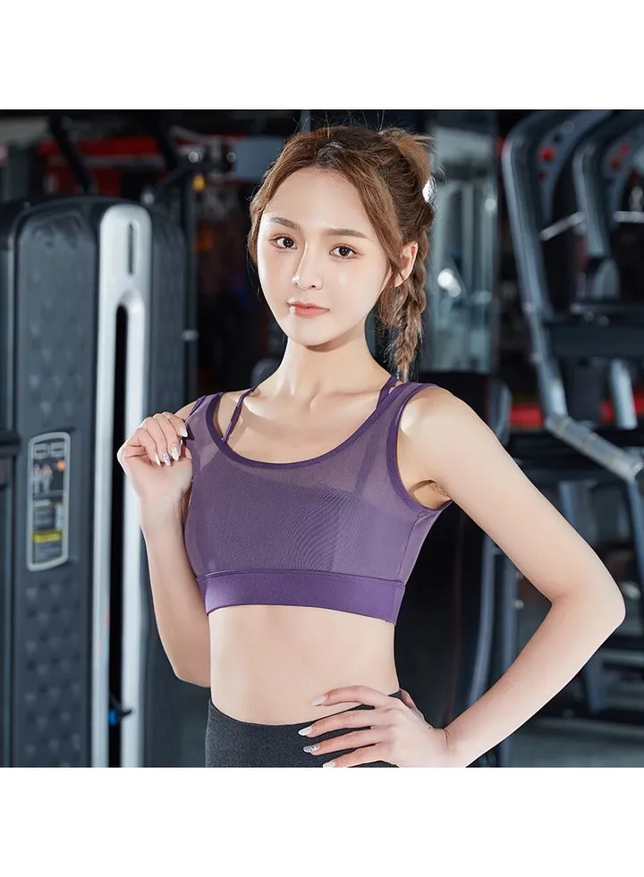 Seamless yoga vest sports bra.