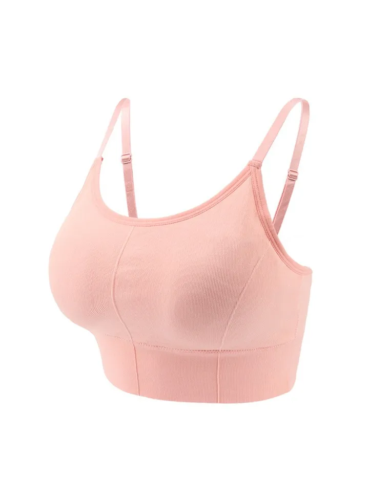 Running fitness sports underwear casual youth push-up halter beauty back no underwire bra cover.