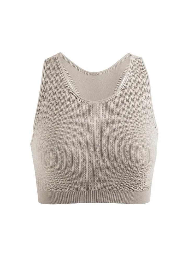 Sports vest fitness underwear shock-absorbing running bra wearing a top beautiful back yoga clothes.