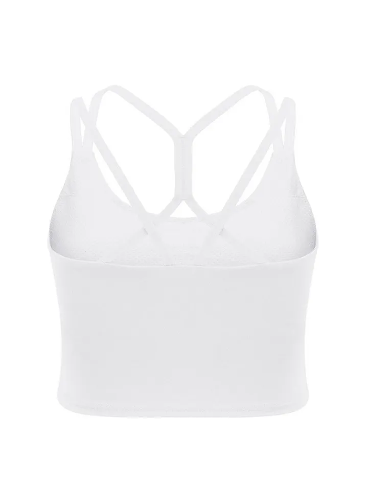 Straps cross running quick dry gym clothes tight yoga sports vest.