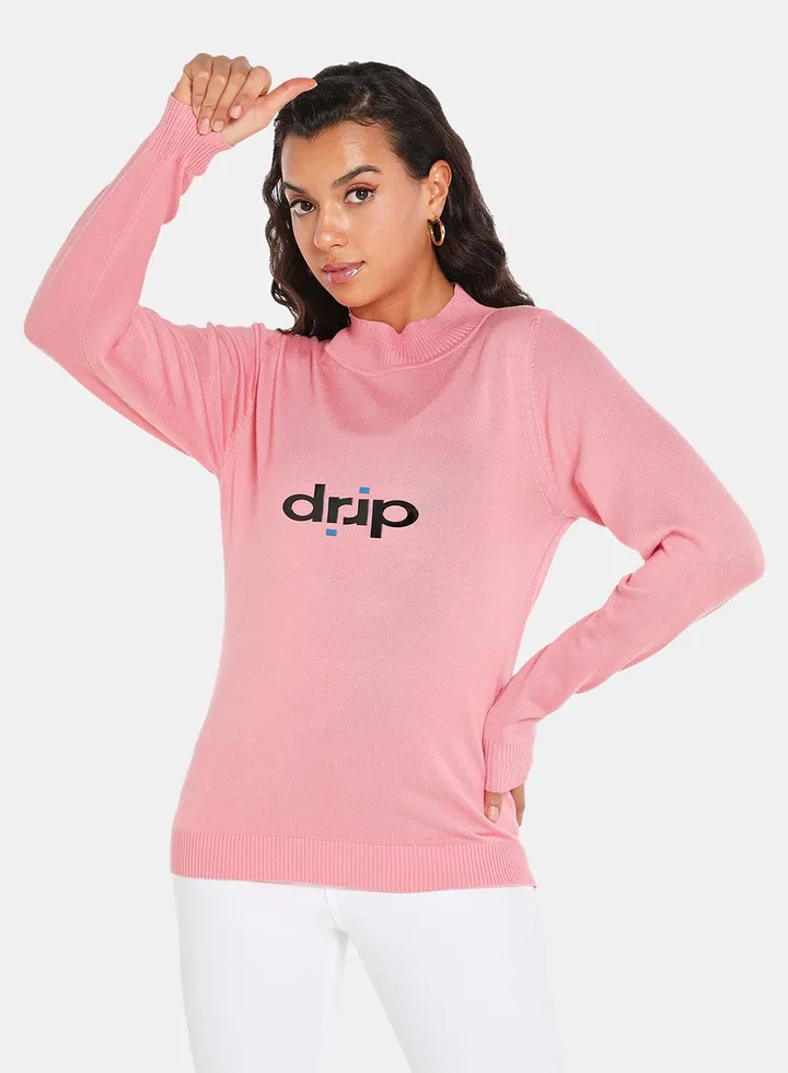 Casual Pullover Pink