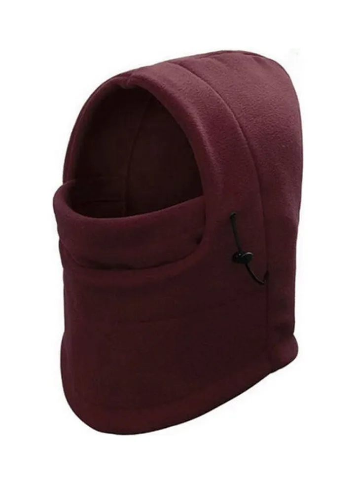 Winter Head and Neck Bike Full Face Mask Warmer Burgundy