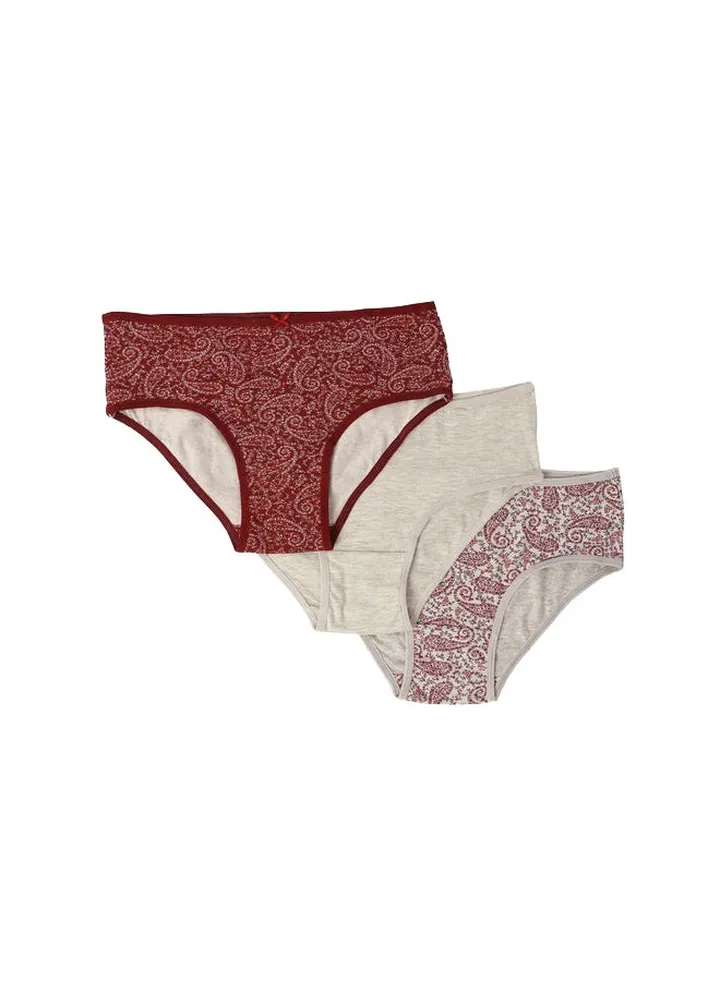 Carina Pack of 3 Cotton Brief Panties