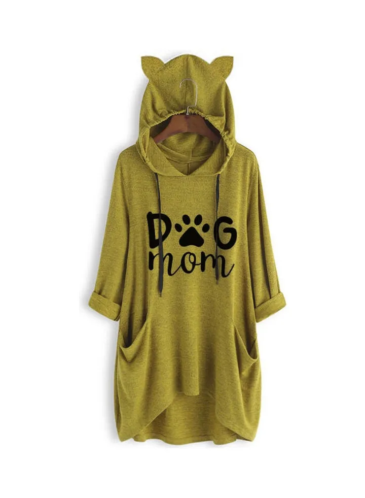 Comfortable Hooded Neck Pullover Green