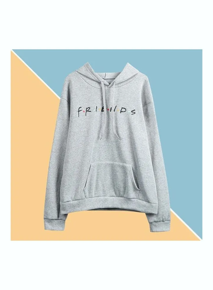 Fashionable Long Sleeve Pullover Grey