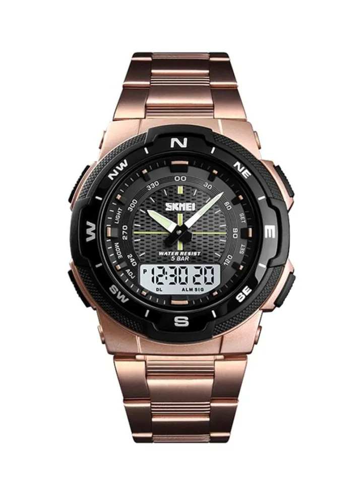 Water Resistant Analog-Digital Watch 1370 - 47 mm - Rose Gold
