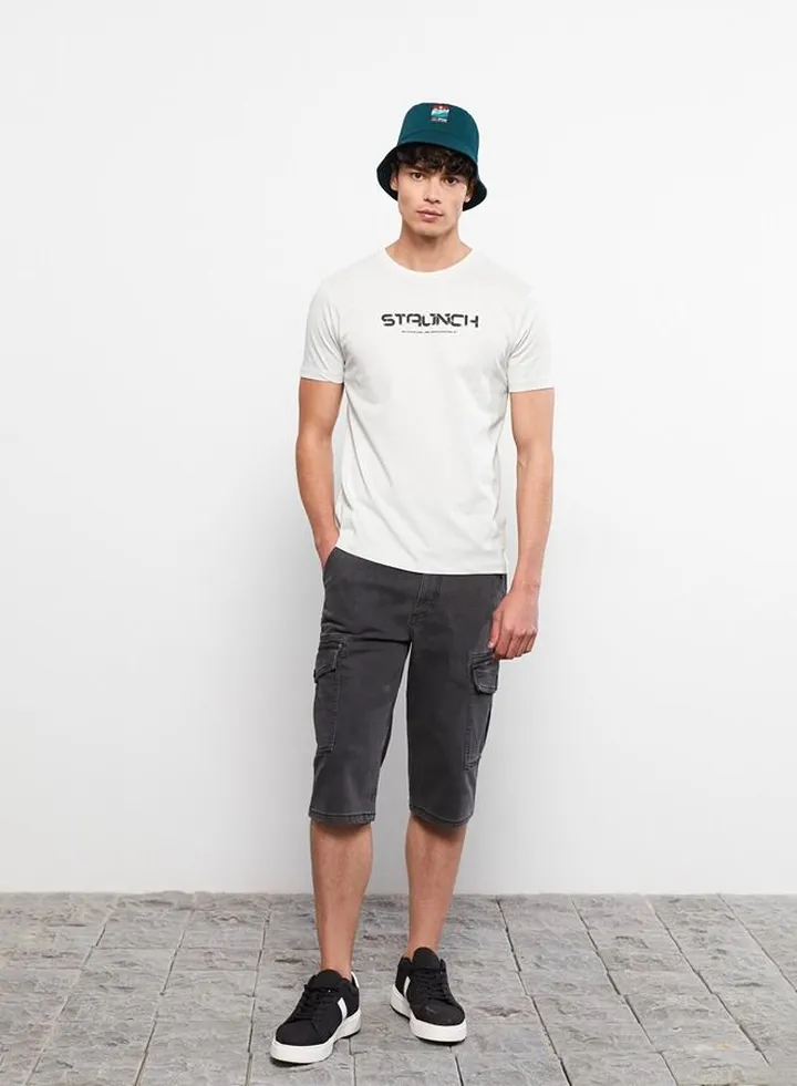 Comfortable Fit Men's Jean Bermuda Shorts