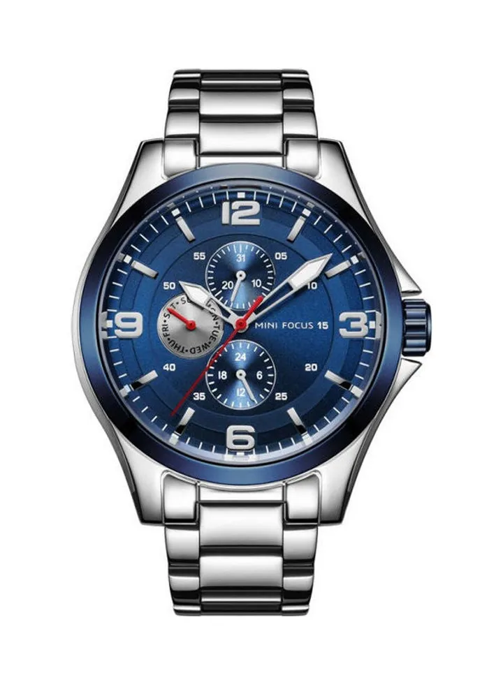 Men's Leather Analog Wrist Watch Mf0199G-01
