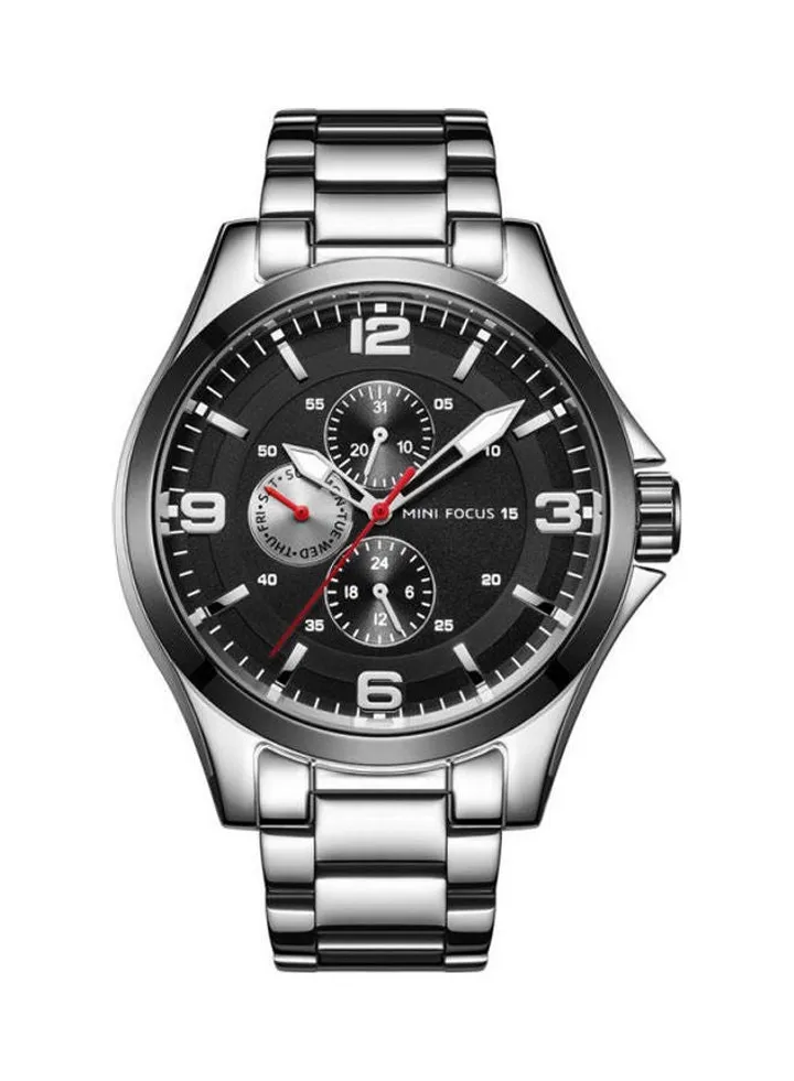 Men's Leather Analog Wrist Watch Mf0199G-04