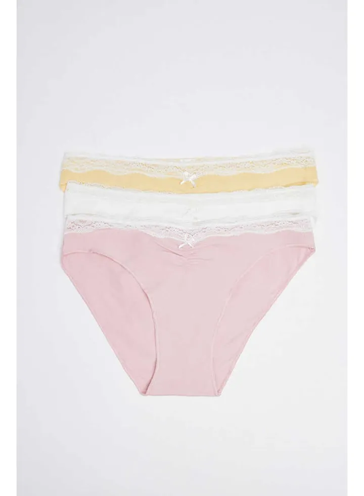 3-pack cotton lace panties