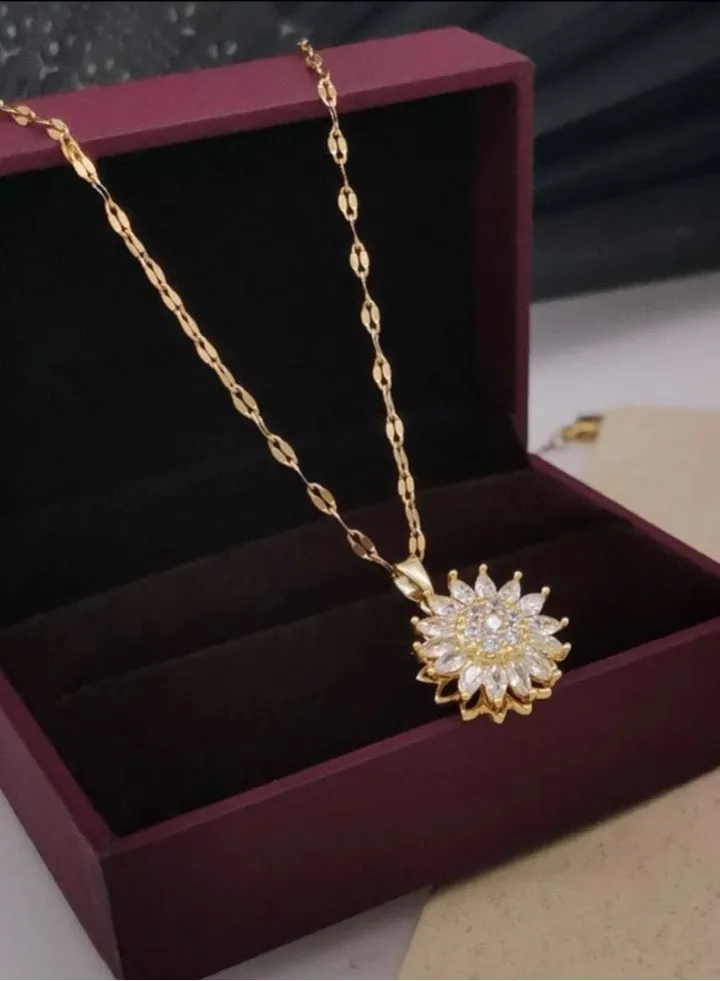 18k Gold Plated Stainless Steel Necklace