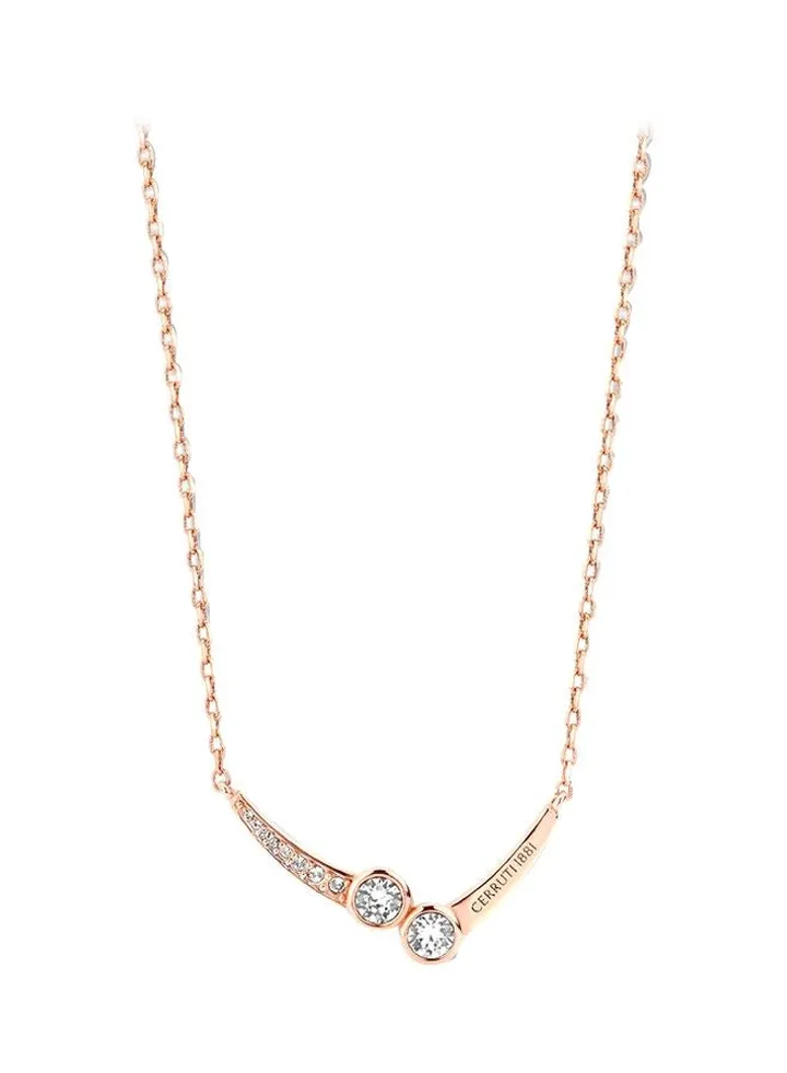 Stone Studded Stainless Steel Necklace