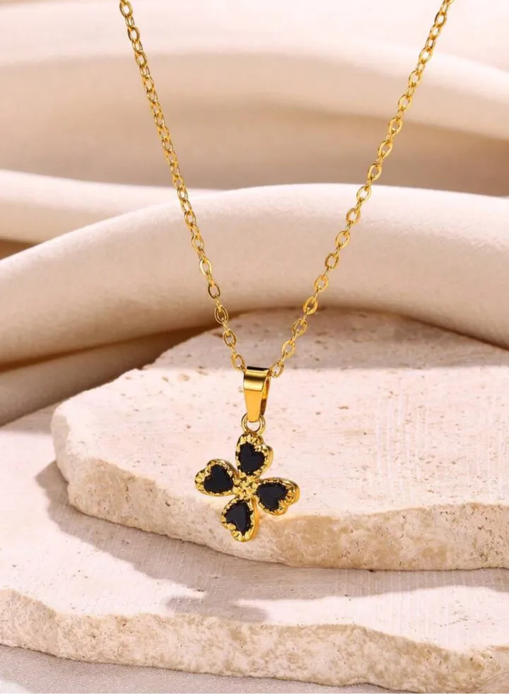 Stylish Gold Plated Stainless Steel Necklace For Women