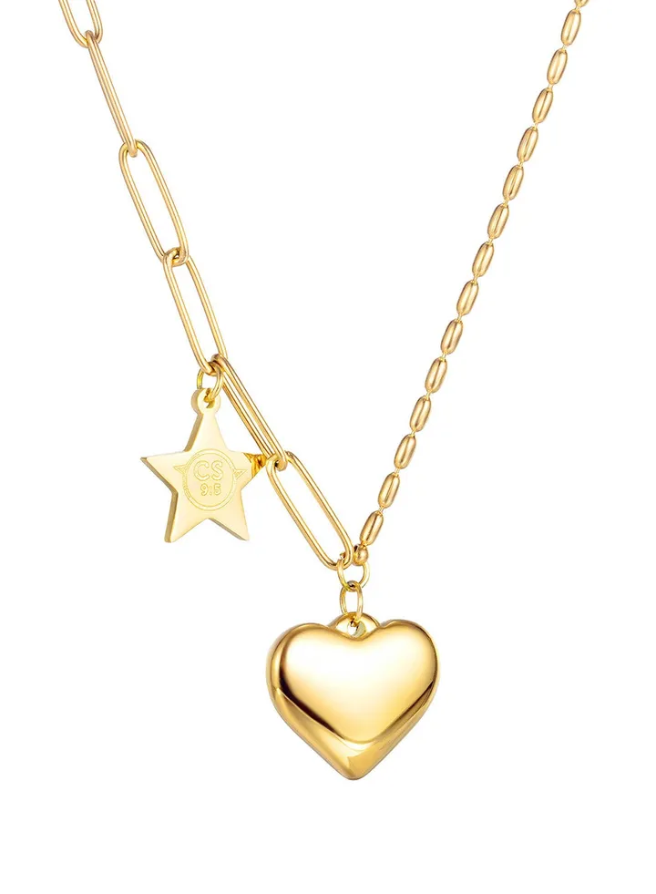 Women's Stainless Steel Gold Necklace - LC.N.01016.110