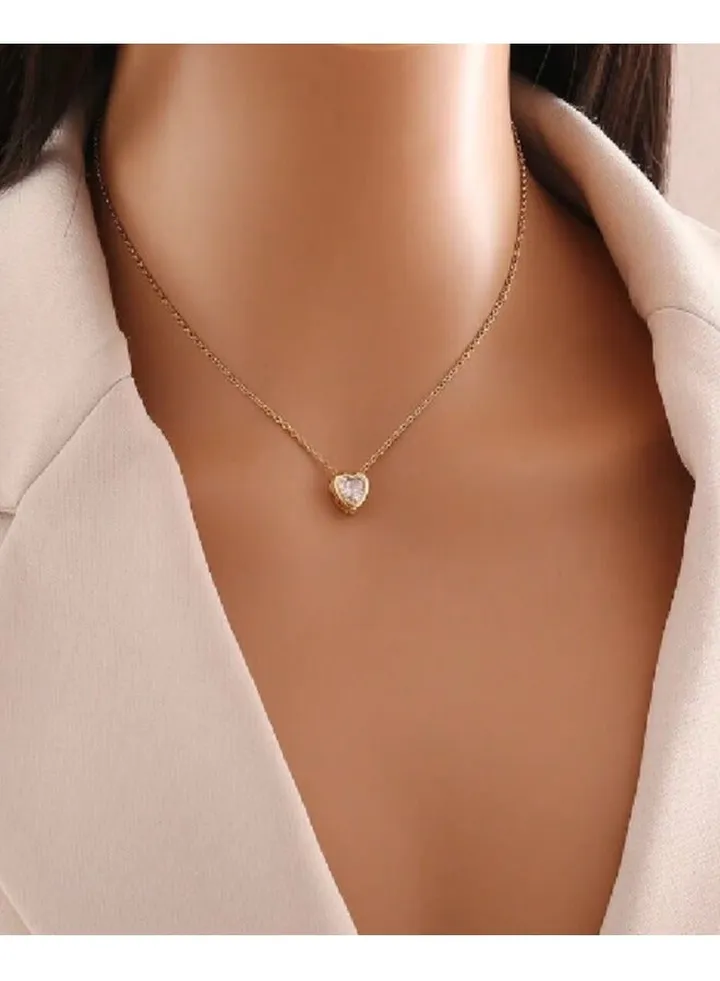 Trendy Stainless Steel Gold Plated Necklace For Women