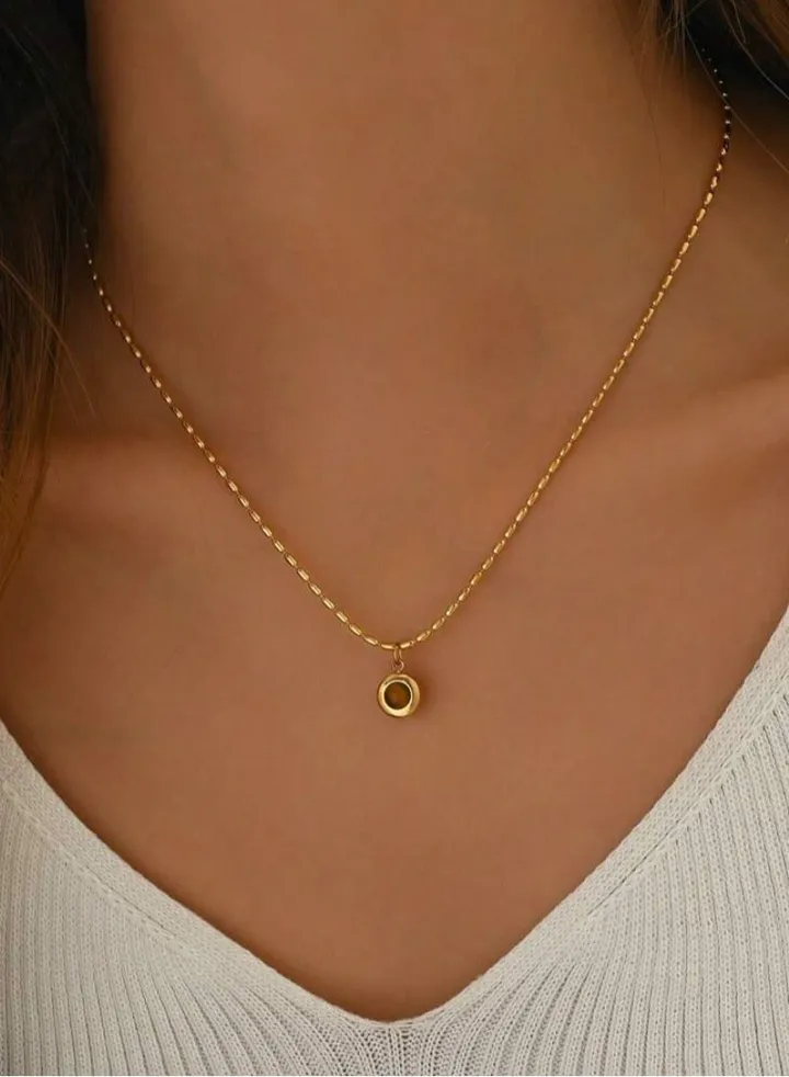 Trendy Stainless Steel Gold Plated Necklace For Women