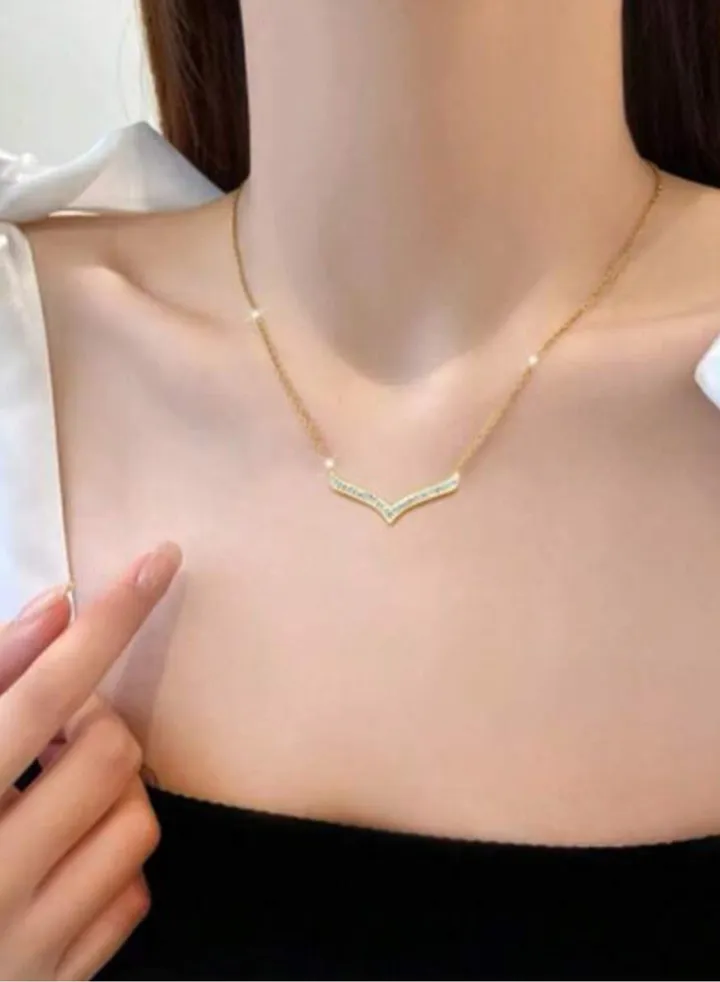 Stainless Steel Gold Plated Necklace For Women