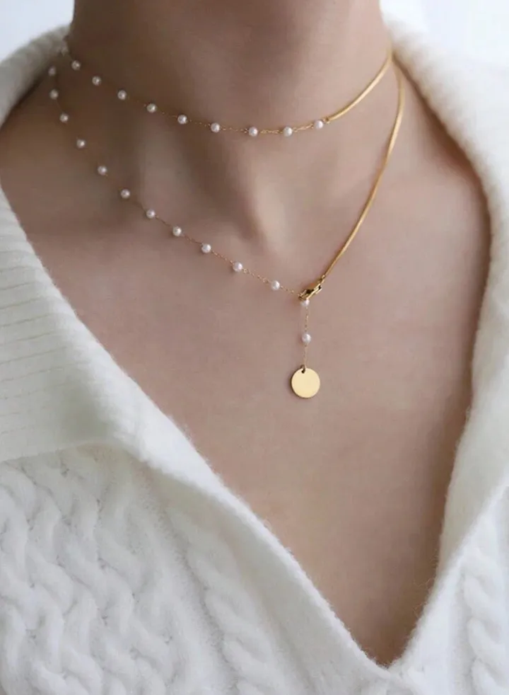 18k Gold Plated Stainless Steel Necklace