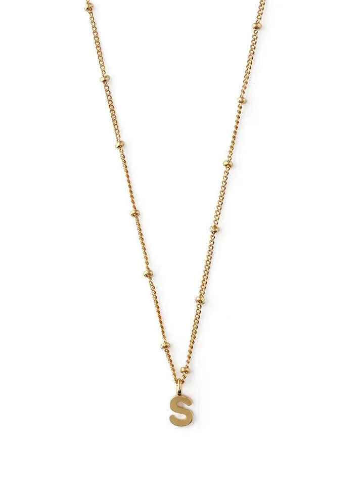 Initial S Satellite Chain Necklace